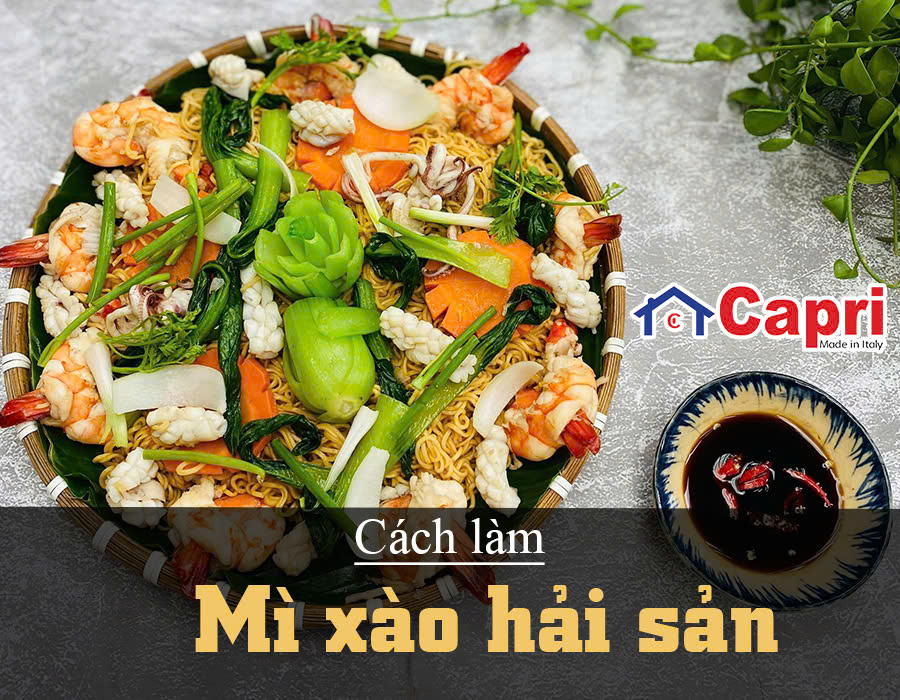 Mì gói xào hải sản - món ngon cho bữa cơm nhà